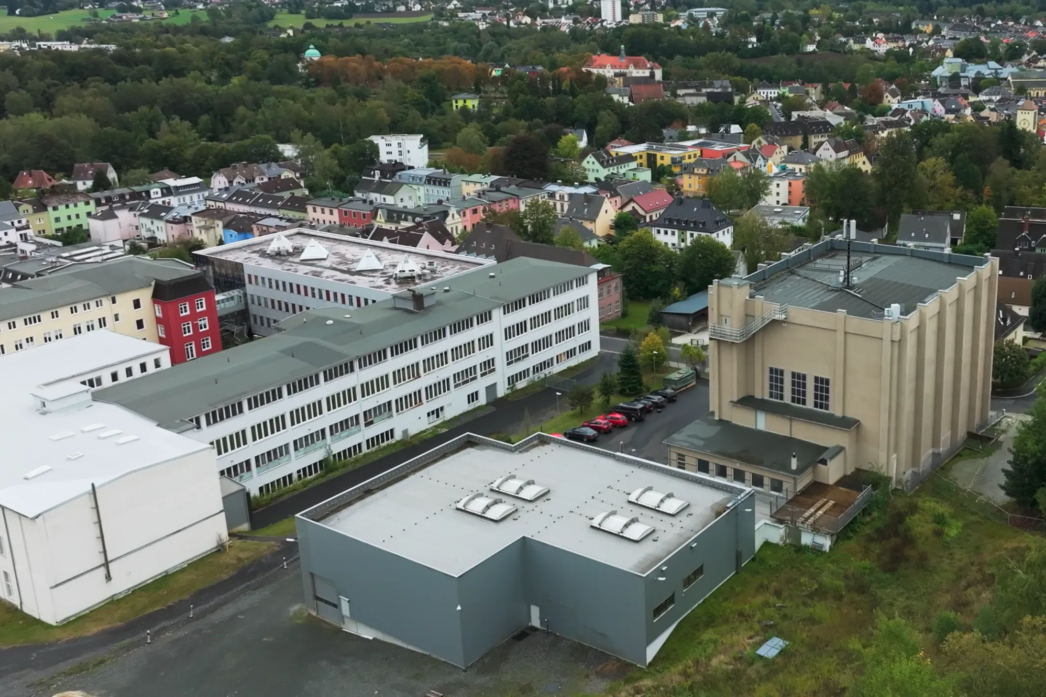 Werk Selb von schräg oben fotografiert