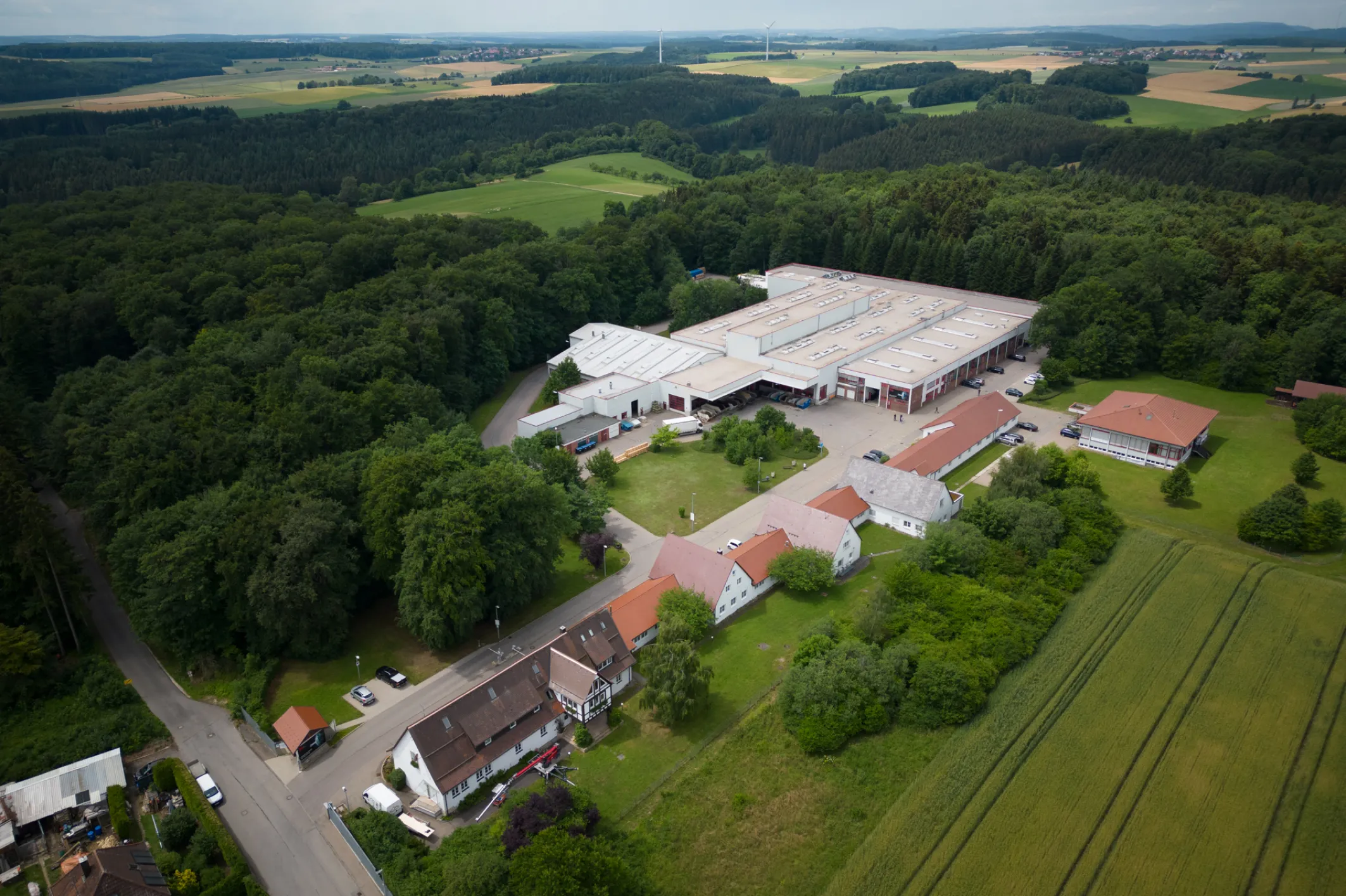 Werk_Gussenstadt von schräg oben fotografiert
