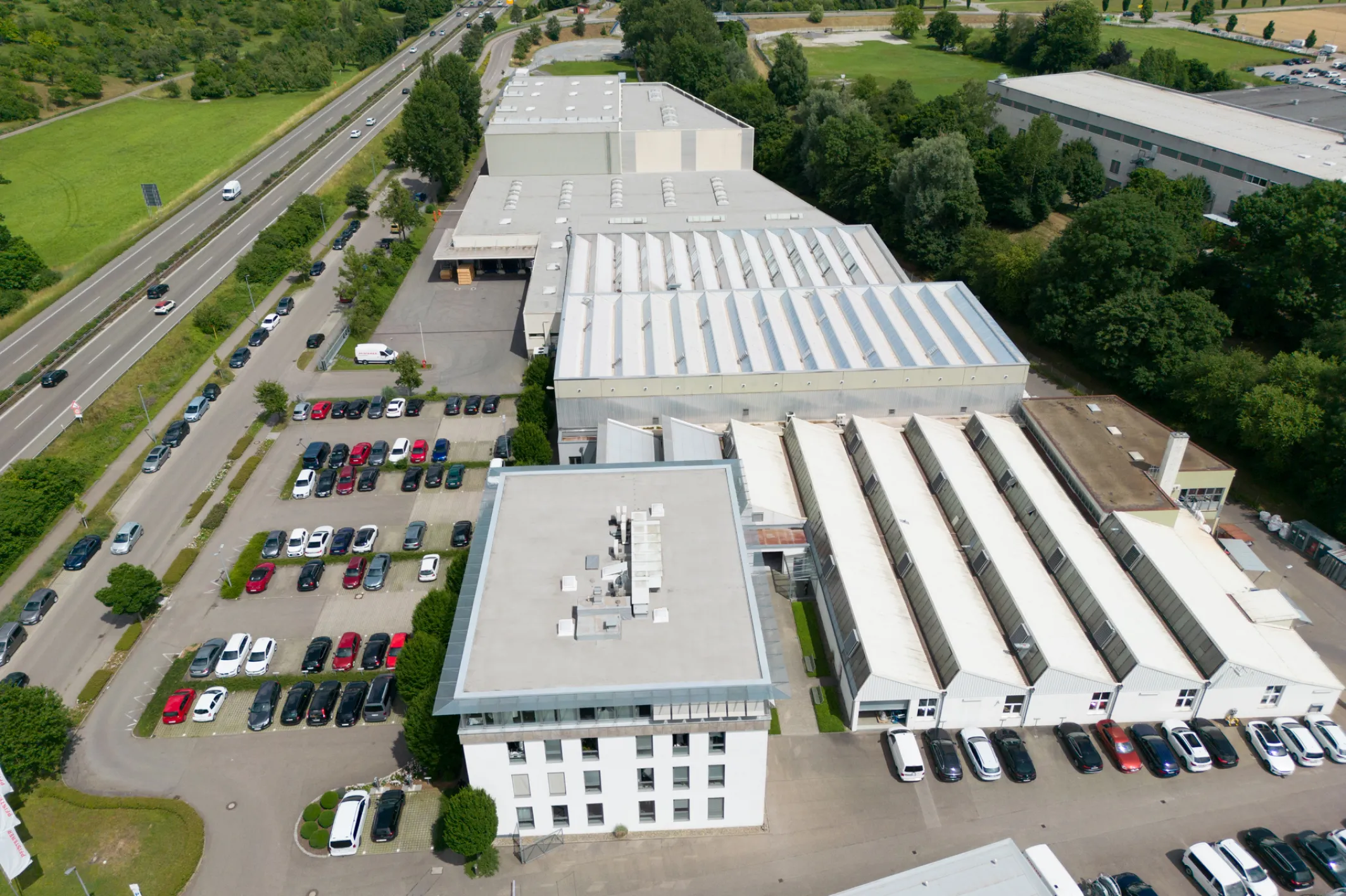 Werk Winterbach von schräg oben fotografiert