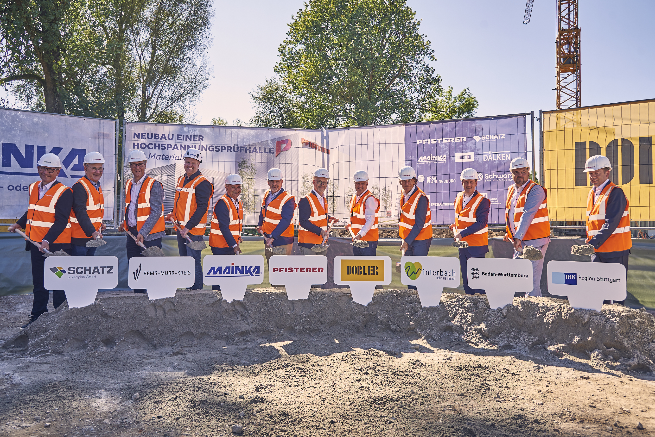 Spatenstich PFISTERER HVDC Qualifizierungszentrum